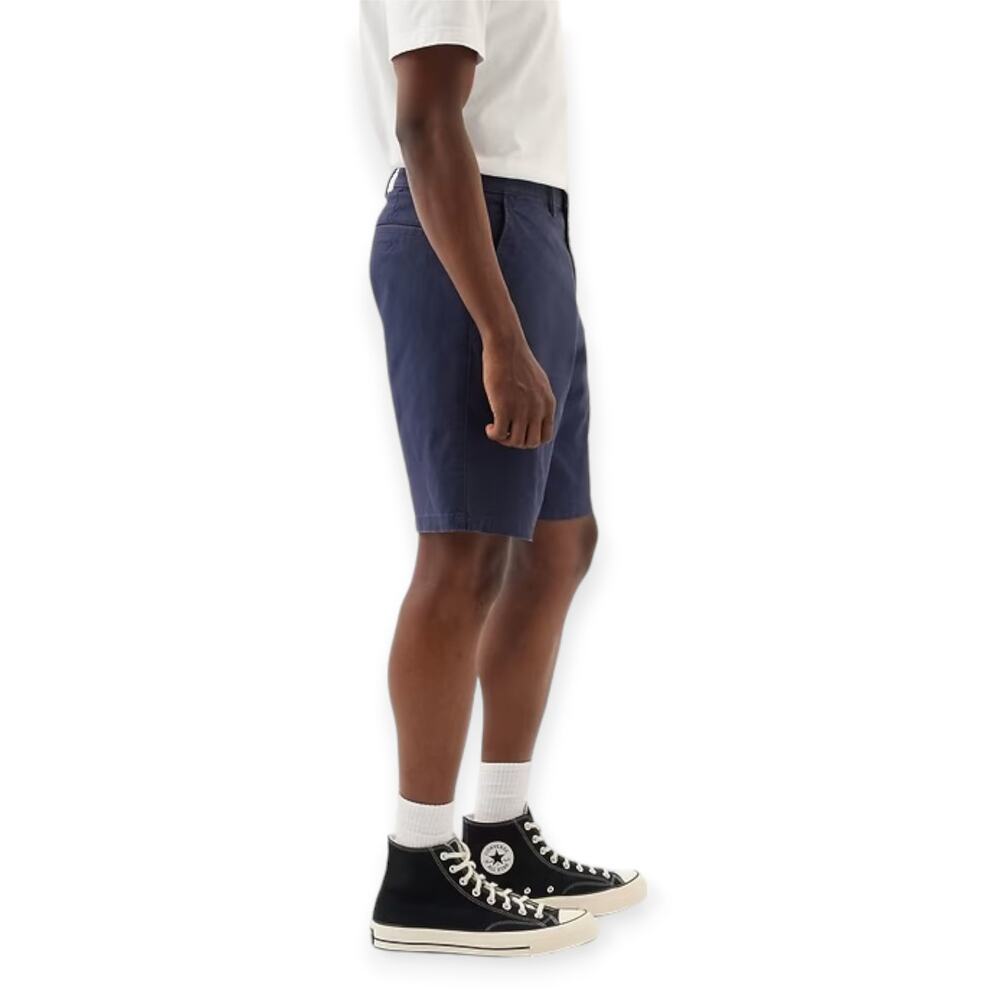 GAP | Size 33 | Essential Navy Blue 9-Inch Flat Front Khaki Chino Walking Shorts - Picture 2 of 7